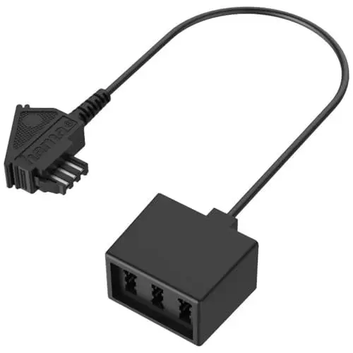 Produktbild: Hama TAE-Verteiler, TAE-F-Stecker - 3 TAE-NFF-Kupplungen
