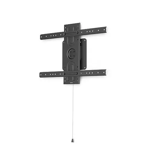 Produktbild: Hama TV Wandhalterung 37“ - 80“ (TV Halterung, drehbar, Hochformat, Querformat, Fernsehhalterung bis VESA 600x400, für Monitore, Bildschirme, inkl. Fischer Dübel, Traglast 50 kg) Schwarz