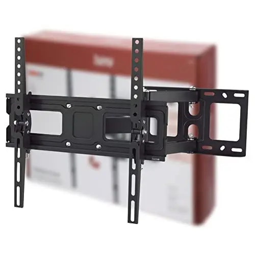 Produktbild: Hama TV Wandhalterung Schwenkbar, Neigbar (32 - 65 Zoll TV Halterung für Fernseher bis zu 35 kg, max. VESA 400x400, Ausziehbare Fernsehwandhalterung inkl. Fischer-Dübel & Bohrschablone) schwarz