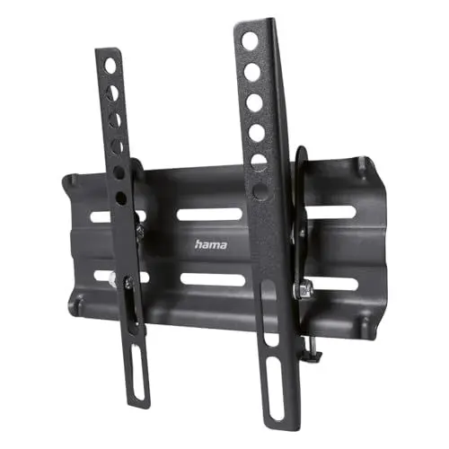 Produktbild: Hama TV Wandhalterung neigbar, flach (TV Wandhalterung 19-48 Zoll, VESA 50x50 bis VESA 200x200, bis 25kg, geringer Wandabstand, Easy Fix System, mit Fischer-Dübeln & Bohrschablone) schwarz