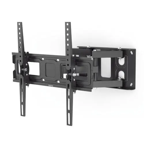 Produktbild: Hama TV Wandhalterung schwenkbar, neigbar, ausziehbar (TV Wandhalterung 32-65 Zoll, VESA 100x100 bis VESA 400x400, bis 40kg, mit Fischer-Dübeln) schwarz