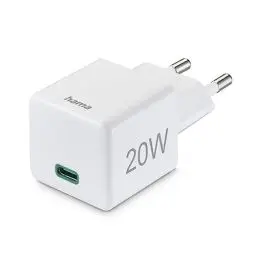 Produktbild: Hama USB-C-Adapter für iPhone 20W Ladegerät (Schnellladegerät für iPhone 14, 13, 12, 11, 10, X, 9, 8, Universal Ladestecker USB-C f. Apple iPhone, USB-Netzteil Handy-Ladegerät Schnellladen PD QC) weiß