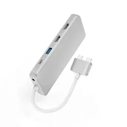 Produktbild: Hama USB C Hub 12 Ports Dockingstation für Apple MacBook Pro/Air (2X HDMI, 1x VGA, 4X USB-A, 1x USB-C PD, 1x Gigabit Ethernet, 2X Kartenleser, 1x Audio Port, USB C Adapter 12in2 für Büro, Homeoffice)