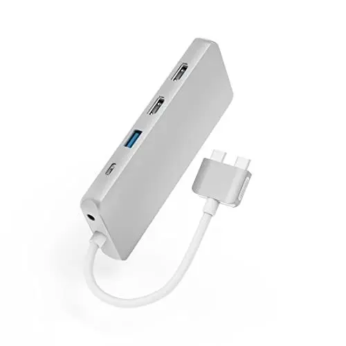 Produktbild: Hama USB C Hub 12 Ports Dockingstation für Apple MacBook Pro/Air (2X HDMI, 1x VGA, 4X USB-A, 1x USB-C PD, 1x Gigabit Ethernet, 2X Kartenleser, 1x Audio Port, USB C Adapter 12in2 für Büro, Homeoffice)
