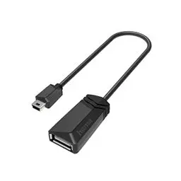 Produktbild: Hama USB OTG Adapter, Mini USB Stecker – USB A Buchse (Adapter zum Anschluss von Mini USB Geräten wie Tablet an z.B. Drucker, Mini-USB auf USB-Adapter mit Datenübertragung 480 Mbit/s, USB 2.0)