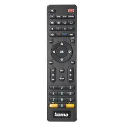Produktbild: Hama Universalfernbedienung TV, für 4 Geräte (Infrarot, smarte Taste, 10m Reichweite, ideal z.B. für TV, DVD Player, Videorekorder, Receiver, Set Top Boxen, vorprogrammiert) schwarz