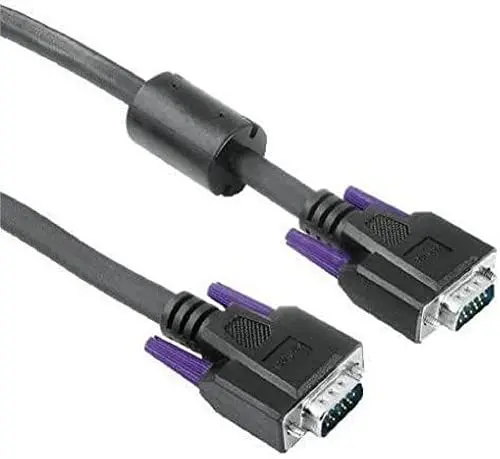 Produktbild: Hama VGA-Monitor-Kabel 15-pol.-HDD-St. - 15-pol.-HDD-St., 3-reihig, 5m, Schwarz