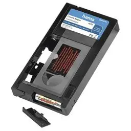 Produktbild: Hama VHS-C/VHS-Kassettenadapter '00044704' (VHS-C/VHS-Videokonverter, motorisierte Adapterkassette, 6 mm) Schwarz