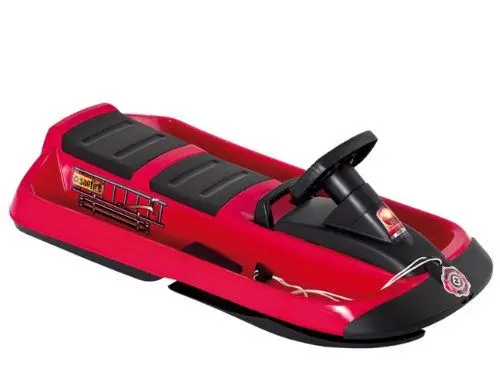 Produktbild: Hamax Kinder Rodelschlitten SNO Fire Doppelsitzer, rot/schwarz, 109x55,5x18,5