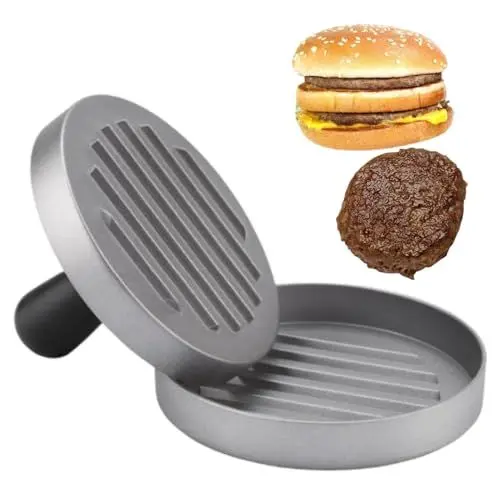 Produktbild: Hamburgerpresse Patty Maker, Burgerpresse Burger Maker Runde Grillpresse Fleischpresse Maker für Zuhause, Restaurant, Küche, Herstellung von Burger-Werkzeug (BeufeeBiZLF-01)