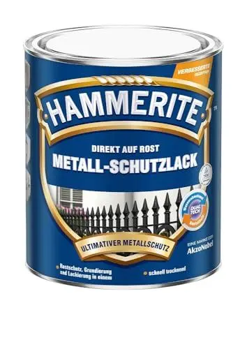 Produktbild: Hammerite Metallschutzlack Glänzend, Hellgrau, 250ml
