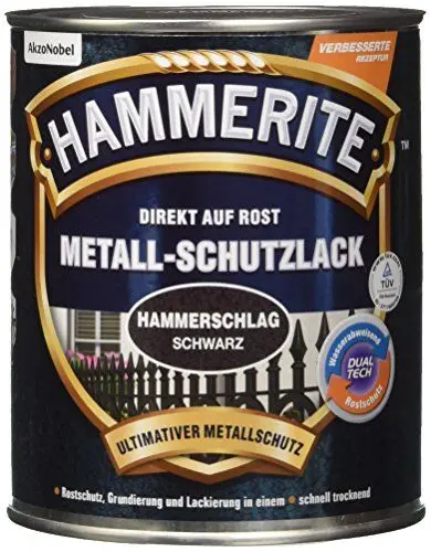 Produktbild: Hammerite Metallschutzlack Hammerschlag, Schwarz, 750ml