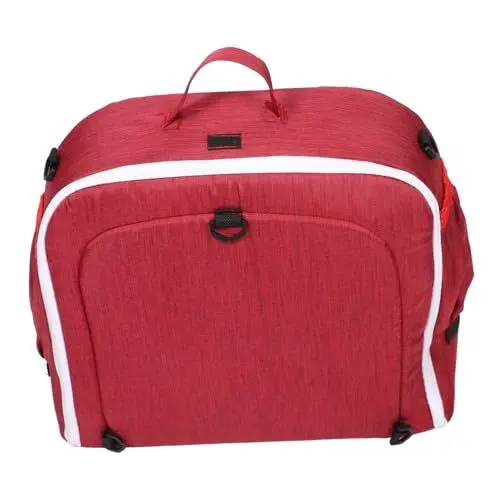 Produktbild: HAMPPLIES Faltbares Reisebett Mit Moskitonetz Und Abdeckung Tragbare Leichte Babywiege Für Camping Wandern Und Outdoor-aktivitäten Rot Für Unterwegs