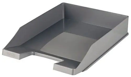 Produktbild: HAN Briefablage KLASSIK, 10 STÜCK Schreibtisch Organizer, Bürobedarf, Ablagefächer, Büromaterial, Briefkorb, Dokumentenablage, bis Format A4/C4, 1027-X-191, dunkelgrau
