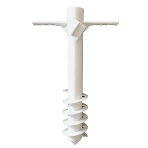 Produktbild: HANABASS 1Stk Sonnenschirmständer Regenschirmanker für den Strand Regenschirmständer Halter strandsonnenschirm sonnenschirme für Strand Fünf-Stift-Schirmsandgreifer Weiß