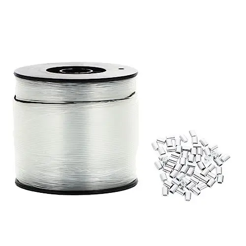 Produktbild: Toddmomy 1satz Nylon Angelschnur Set Mit Aluminium Tackle Reißfest Wasserabweisend Für Angel-enthusiasten Aluminiumteile Im Set