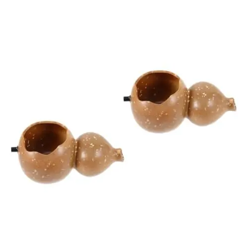 Produktbild: HANABASS 2St Kürbiswasserspender wasserpumpe wasserfontäne Gourd Wasserbrunnen gartenbrunnen Teichspucker im Freien Fischbecken Versteck Brunnen im Freien Brunnenauslauf Wasserfall Keramik