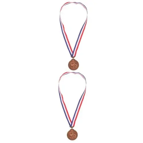 Produktbild: HANABASS 2St Taekwondo-Medaille Ehrenmedaille Sportmedaille Leistungsmedaille Kampfsport Siegermedaille Medaillen tragbare Medaille kleine Medaille Rennmedaille Zinklegierung