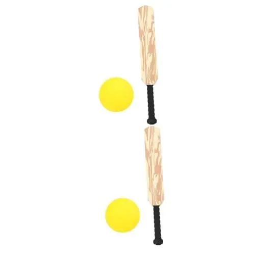 Produktbild: HANABASS 2 Sätze Baseball-Spielzeug Schläger Spielen Baseball-Kinder Cricket-Baseball Cricket-Spielzeug Für Anfänger Cricket-Sport Lernspielzeug Cricket-kit Cricket-Set Für Kinder Plastik