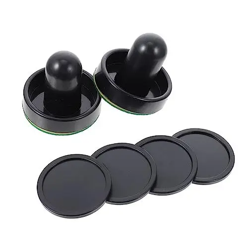 Produktbild: HANABASS 2sätze Eishockey-Schieber Aus Kunststoff Tragbare Hockeygriffe Hockeypucks Für Indoor-Spiele Glatter Gleiteffekt Für Schnelle Reflexe Hockeyzubehör Für Kinderaktivitäten