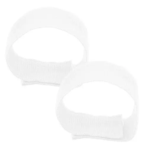 Produktbild: HANABASS 2er-Pack Klebrige Fußbänder Für Yoga-Training Fitness Fußriemen Yoga-zubehör Feste Fußbänder Weiß 50 Mm X 300 Mm Für Den Einsatz Im Fitnessstudio