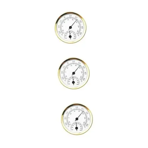 Produktbild: HANABASS 3St Analoger Feuchtigkeits-Temperaturmesser küchenthermometer gefrierschrank thermometer kühlschrankthermometer kühlschranktermometer Feuchtigkeit Temperaturmesser Hygrothermograph