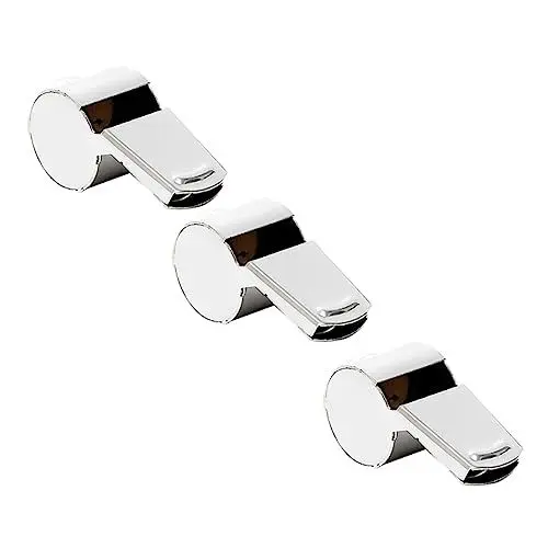 Produktbild: HANABASS Design Edelstahl Pfeifen 3 Stücke Schiedsrichter Pfeifen für Sport Laufen Rennen Outdoor-aktivitäten