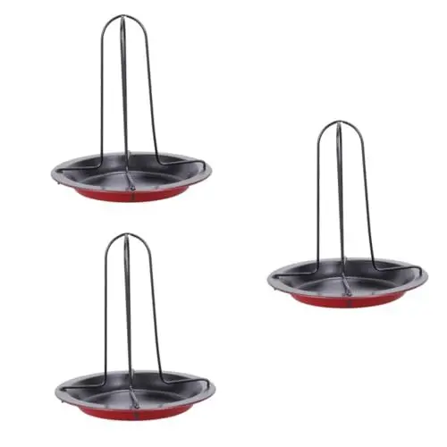Produktbild: HANABASS 3 STK Grillhähnchengestell Japanische Grillkohle Rattan-dekor Grüne Kronleuchterkristalle Grillrost Backform Barbecue-hähnchen-Grill Camping-grillgabel Hühnerregal Antihaft