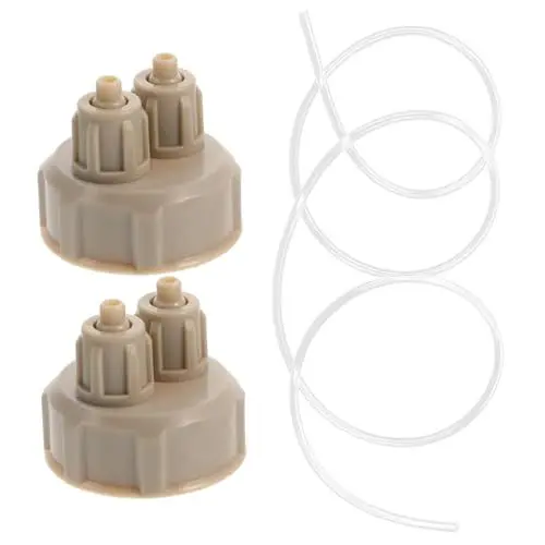 Produktbild: HANABASS Reaktor Deckel 4 Sätze Quick-Twist-Kappe Tragbarer Co2-reaktor Systemzubehör Für Aquarienpflanzen Austauschbarer Co2-diffusor Aquariumzubehör Airstone-Bubbler Ersatzflaschenverschlüsse Abs