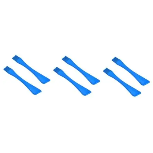 Produktbild: HANABASS 6 Stk Backpinsel Aus Silikon Grillbürste Lasurölpinsel Butterschaber Backpinsel Bestreichen Backpinsel Mit Doppeltem Verwendungszweck Backspatel Und Pinsel Grillpinsel Blue