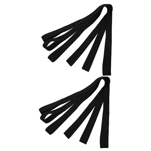 Produktbild: HANABASS 6 Stück Skate Gurte Snowboard Schuh Tragegurt Leine Skischuh Gurt Ski Wraps Multifunktionaler Skischuh Tragegurt Snowboard Schuh Tragegurt Skigurte Verschluss Polyester