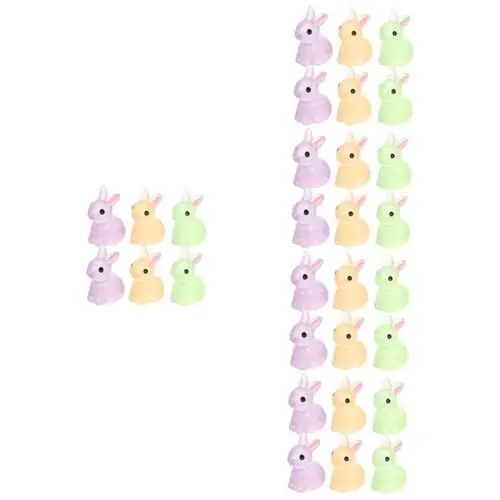 Produktbild: HANABASS 90 STK Kaninchen-verzierung Osterhase Mikro Miniatur-häschenfiguren Tiere Mikrolandschaftskaninchen Winzig Hase Tierfigur Osterhasenfiguren Miniatur-hasenfigur Mini-gartenhase Harz