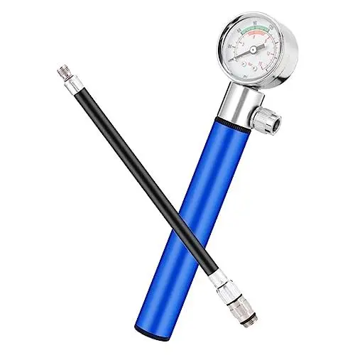 Produktbild: HANABASS Ballpumpe Mit Manometer Leichte Luftpumpe Für Sportbälle Fußball Basketball Volleyball Für Präzises Aufpumpen Und Kontrolle des Luftdrucks Jeder Spielsituation