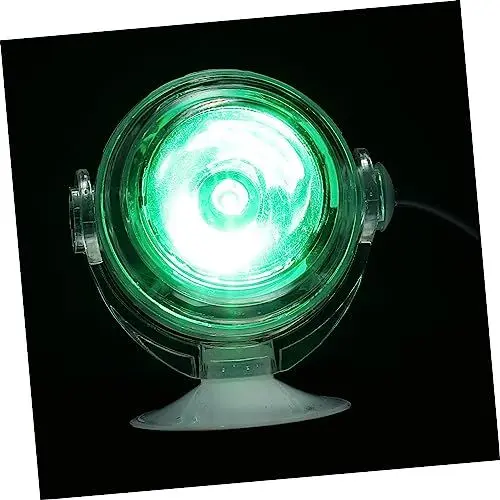 Produktbild: HANABASS Bunte Unterwasser LED Lampe für Aquarien Verstellbarer Spot für Fischbecken mit Saugnapf Hochhelligkeit Praktische Beleuchtung für Aquatische Pflanzen und Dekoration