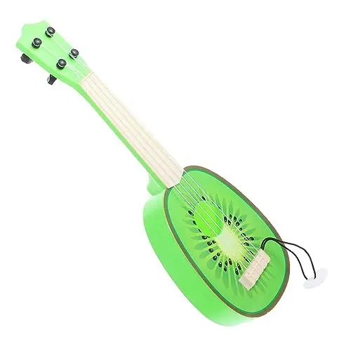 Produktbild: HANABASS Gitarre Modell für Anfänger Musikinstrument mit Realistischem Design für Partys und Outdoor Aktivitäten Kiwi Gitarre für Erwachsene Leicht und Tragbar