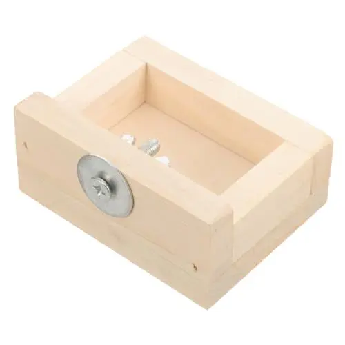 Produktbild: HANABASS Hamster Futternapf aus Holz Kleiner Futter und Wassernapf für Kleintiere Langlebig und Benutzerfreundlich für Hamster Meerschweinchen und Nagetiere
