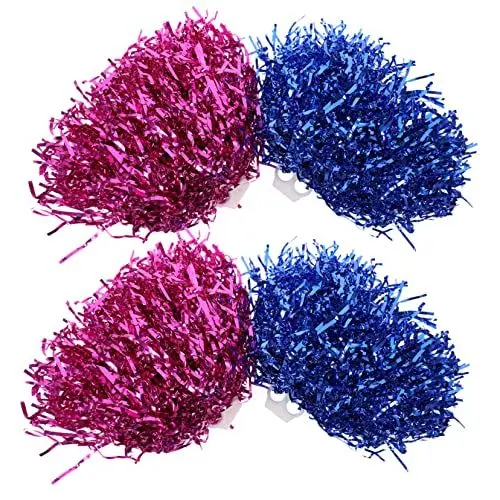 Produktbild: HANABASS Gymnastik-Cheer-Requisiten-Set 4-teilig Handgemacht Mit Funkelnden Cheerleading-Pompons Für Bühnenshows