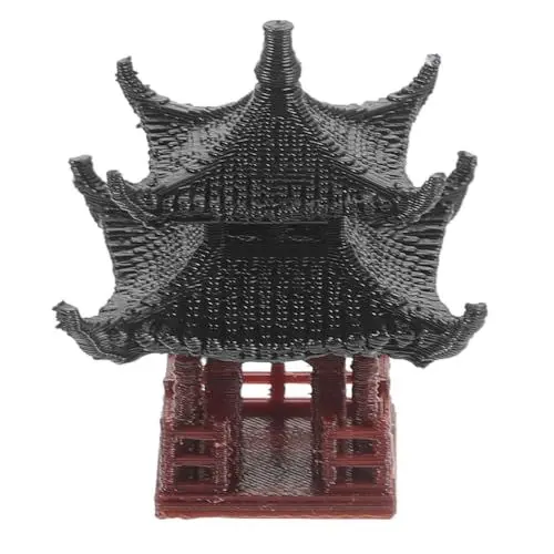 Produktbild: HANABASS Mini-Pagode-Statue Feengarten-Miniatur-Sechseck-Pavillon-Figur Aquarium Buddhistische Meditationszubehör Für Asiatische Zen-Garten-Aquarium-Puppenhaus-Dekoration