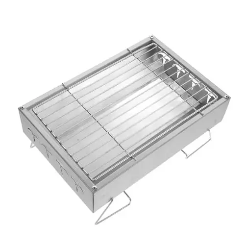 Produktbild: HANABASS Outdoor Grill Campinggrill Kleiner Grill Faltbarer Grill Praktisches Camping Grillwerkzeug Grillofen Für Outdoor Grillofen Grillständer Camping Grill Grillwerkzeug