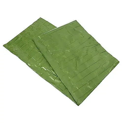 Produktbild: HANABASS Faltbare Isolierdecke Für Outdoor-aktivitäten Wasser Und Winddicht Für Camping Notfälle Überlebenssituationen Leicht Tragbar Aus Hochwertigem Material Alu-Design