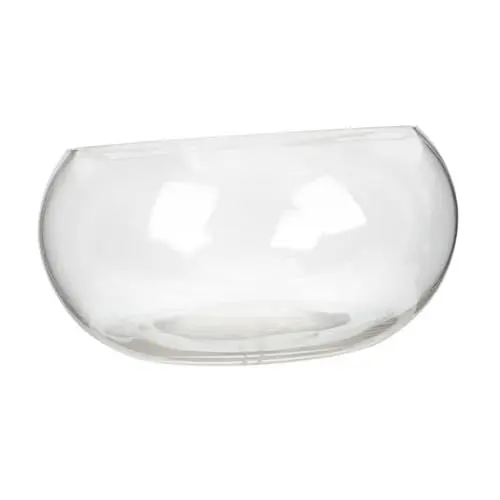 Produktbild: HANABASS Fischglas Rundes Desktop-Aquarium Luftpflanzenvase Klare Blumenvase Bausatz Fischhalter Glaswaren Bürodekoration Zimmerpflanzen Anlage Einfache Fischschale Schale Vase Gewöhnliches Glas