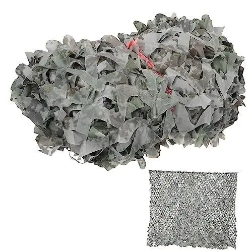 Produktbild: DIKACA Halfter Jagdnetz Waldtarnnetz Militärische Netze Camouflage-campingnetz Hirsch Blind Praktischer Lederbezug Tarnnetz Tarnnetz Waldnetz Windschutzscheibe Sicherheitsmaske Polyester