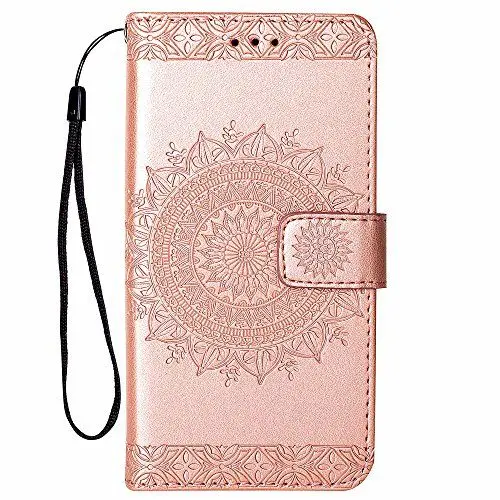 Produktbild: Hancda Hülle für iPhone SE 2022 / iPhone SE 2020 / iPhone 8 / iPhone 7 Handyhülle Klapphülle Tasche Hülle Flip Case Leder Schutzhülle Klappbar Cover Handytasche Geldbörse Magnet Lederhülle,Rose Gold