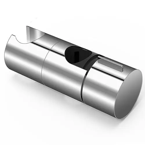 Produktbild: Handbrause Halterung Verstellbarer Durchmesser 18-25 mm Duschkopfhalterung, ABS+Verchromte Oberfläche Design Duschhalterung, Geeignet für Duschstangen mit Außendurchmesser von 18-25 mm (Silber)