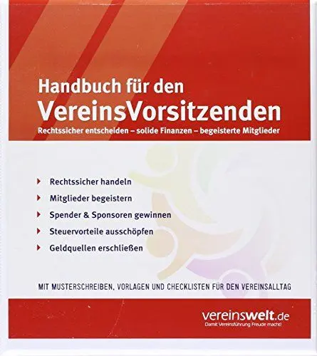 Produktbild: Handbuch für den VereinsVorsitzenden: Der umfassende Management- und Organisationsberater für Ihre erfolgreiche Vereins-Arbeit