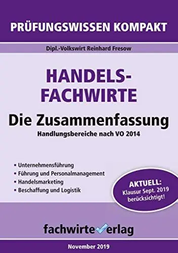 Produktbild: Handelsfachwirte - Die Zusammenfassung: Die Pflichtfächer
