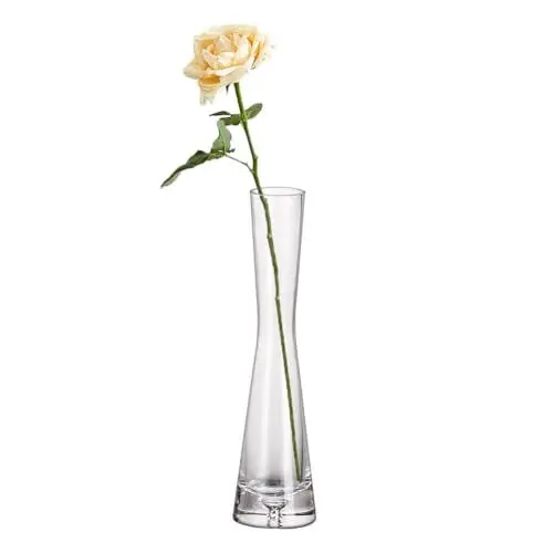 Produktbild: Handgefertigte Glasvase mit geblasenem Kunstknospe, Zylindervasen, dekorative Glasflaschen für Blumen, Tafelaufsätze, Hochzeit, Party, Zuhause und Büro