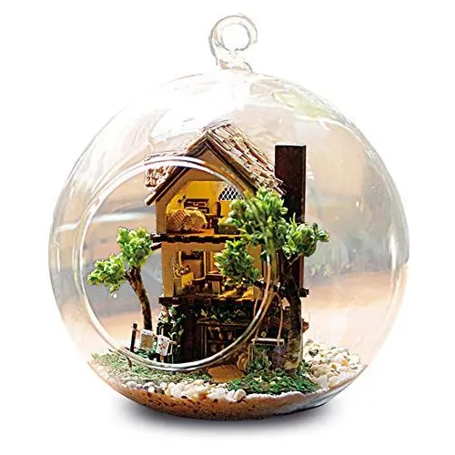 Produktbild: Handgefertigtes Puppenhaus, DIY-Puppenhaus, Süßes Puppenhaus, Miniatur-Puppenhaus-Set, Selbstgemacht