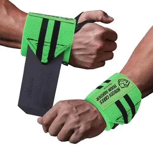 Produktbild: Handgelenkbandagen für Gewichtheben mit robuster Daumenschlaufe, Powerlifting, Cross-Training, Bodybuilding, 45,7 cm, professionelle Qualität für Fitnessstudio, Männer und Frauen, Gewichtheben und