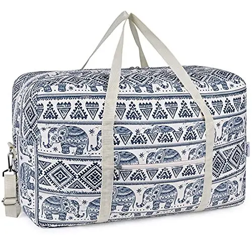 Produktbild: Handgepäck Tasche für Flugzeug - Groß Faltbare Reisetasche Damen & Weekender Damen - Handgepäck Koffer (Elefant (40L))